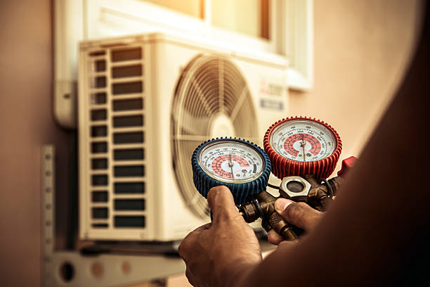 Professional Ductwork Repair technician working in Auburndale, MA
